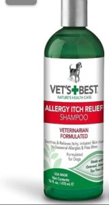 Vet's Best Allergy Itch Relief Dog Shampoo 
best medicated puppy shampoo for allergies and one of the  BEST PUPPY SHAMPOOS FOR ITCHY SKIN