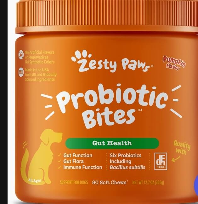 zesty paws probiotics bites
 treats for puppies with sensitive stomachs