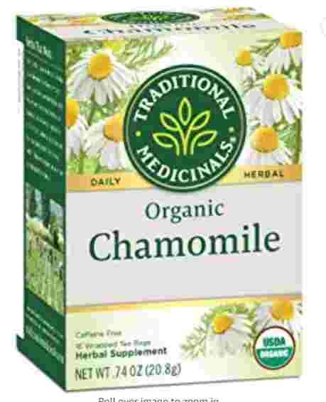 Traditional medicinal organic chamomile tea for dog acid reflux