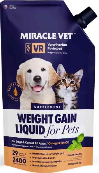 Miracle vet weight gain liquid for pets