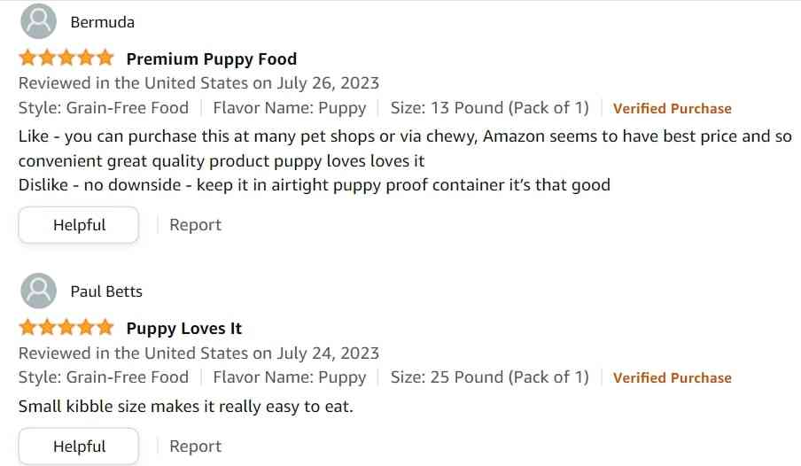 Orijen puppy dry food as a puppy weight gainer review on amazon