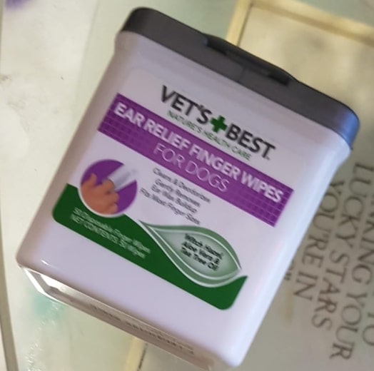 Vets best ear relief finger wipes